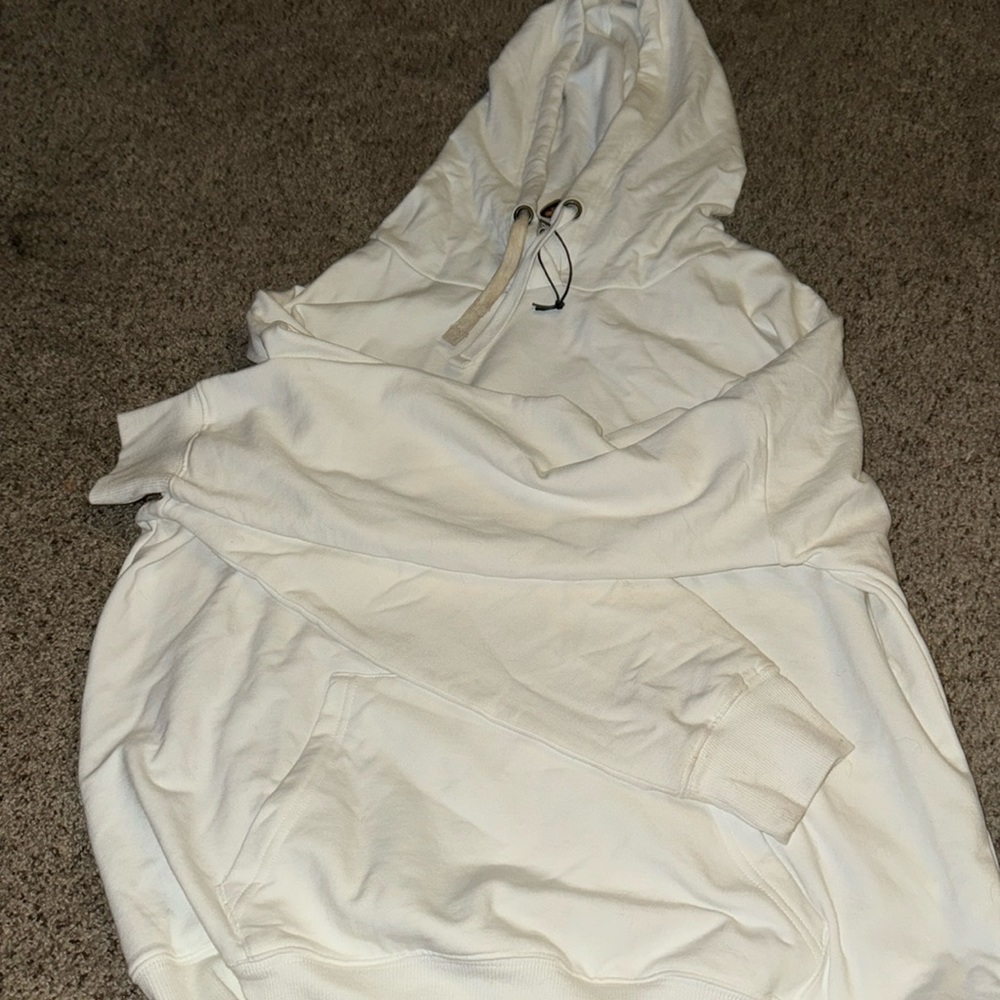 white hoodie